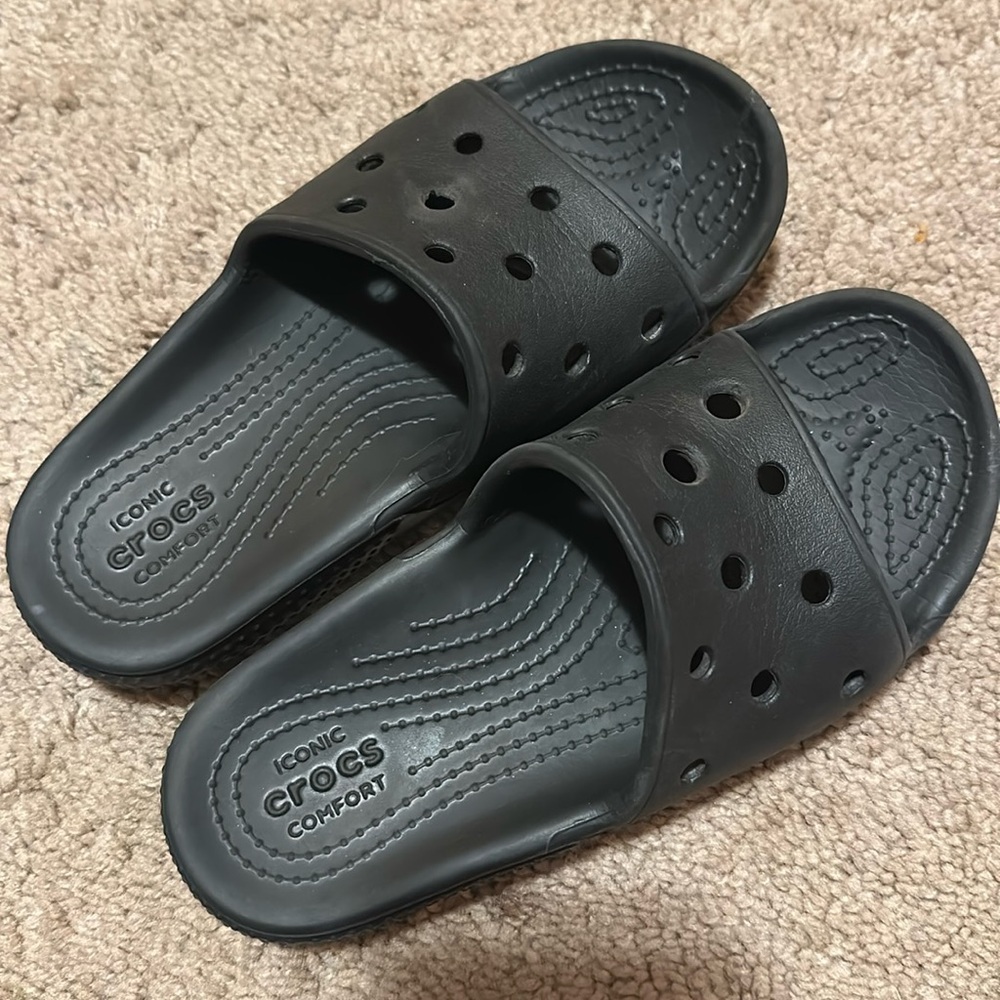 Slide on kids crocs